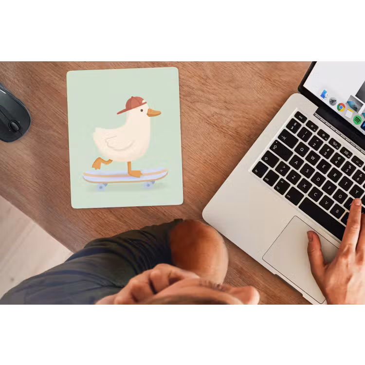 Mauspad - Vogel – Skateboard – Tiere – Cartoon – Verspielt — 2
