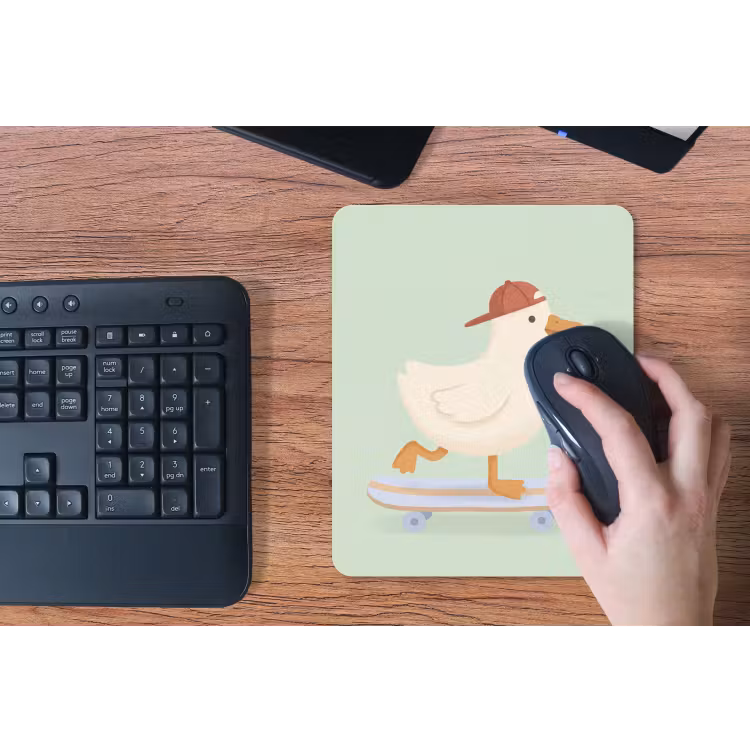 Mauspad - Vogel – Skateboard – Tiere – Cartoon – Verspielt — 3