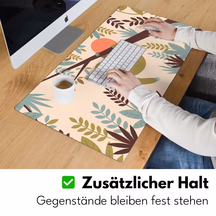 Schreibtischunterlage - Tiere – Mutter – Baby – Natur – Grün — 3