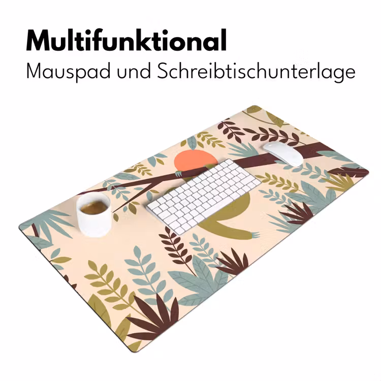 Schreibtischunterlage - Tiere – Mutter – Baby – Natur – Grün — 4