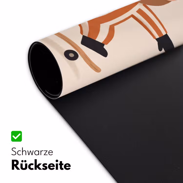 Schreibtischunterlage - Tiere – Skateboard – Spiel – Zeichentrick – Rosa — 2