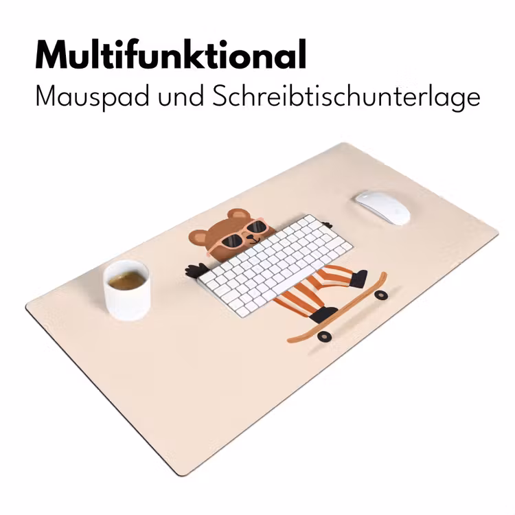Schreibtischunterlage - Tiere – Skateboard – Spiel – Zeichentrick – Rosa — 4