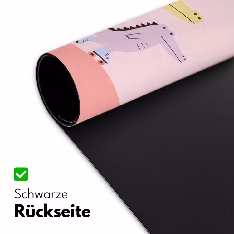 Schreibtischunterlage - Tiere – Skaten – Illustration – Verspielt – Rosa — 2