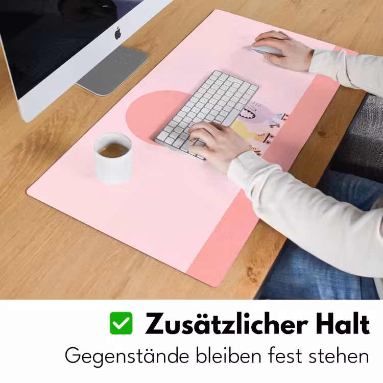 Schreibtischunterlage - Tiere – Skaten – Illustration – Verspielt – Rosa — 3