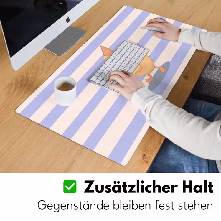 Schreibtischunterlage - Vogel – Fest – Torte – Kinder – Illustration — 3
