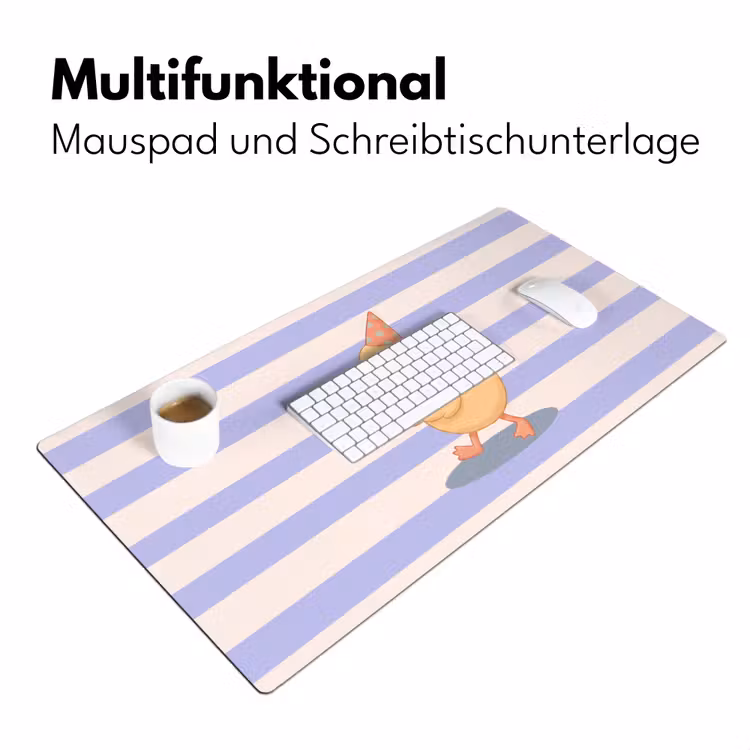Schreibtischunterlage - Vogel – Fest – Torte – Kinder – Illustration — 4