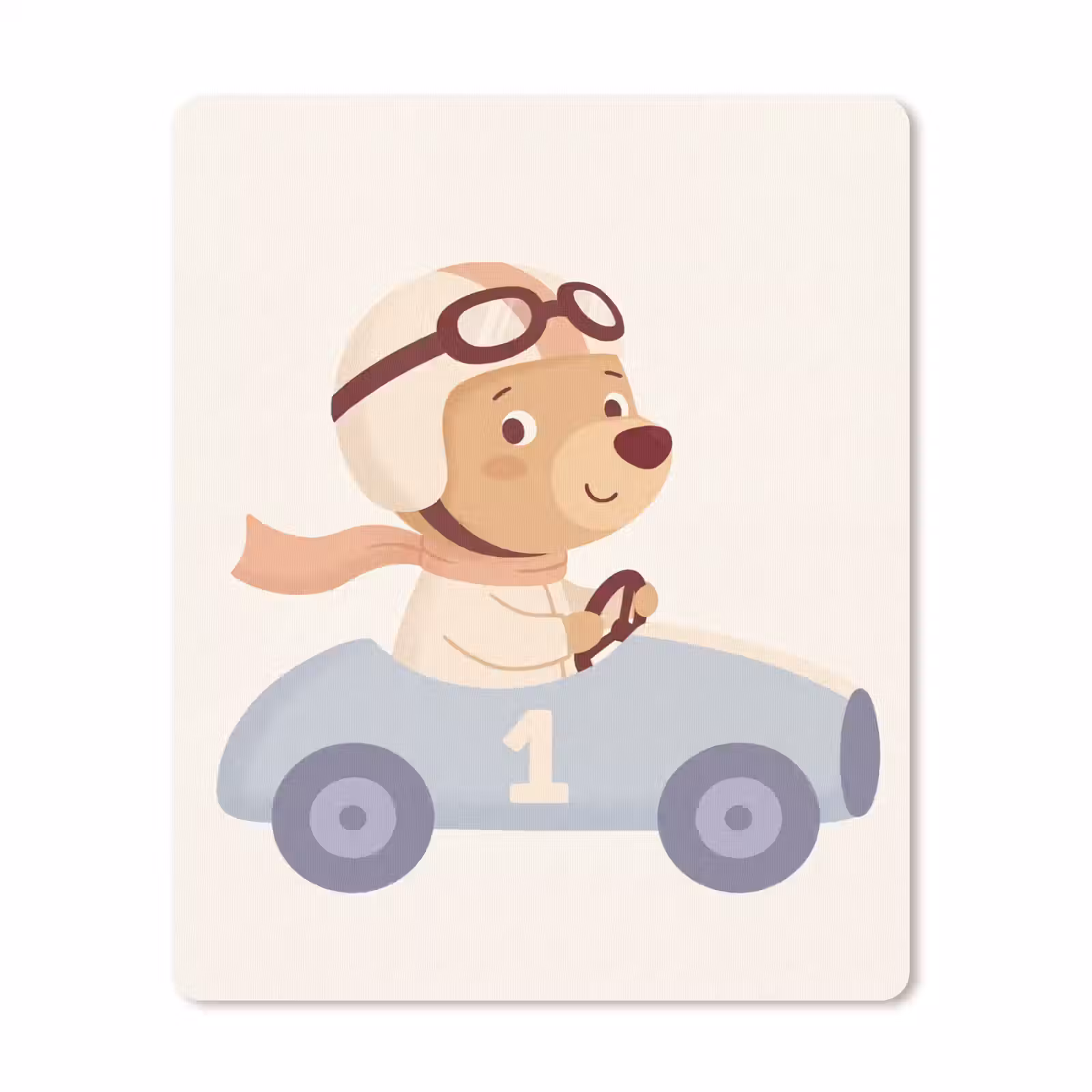 Mauspad - Bär – Auto – Kinderzimmer – Cartoon – Verspielt — 1
