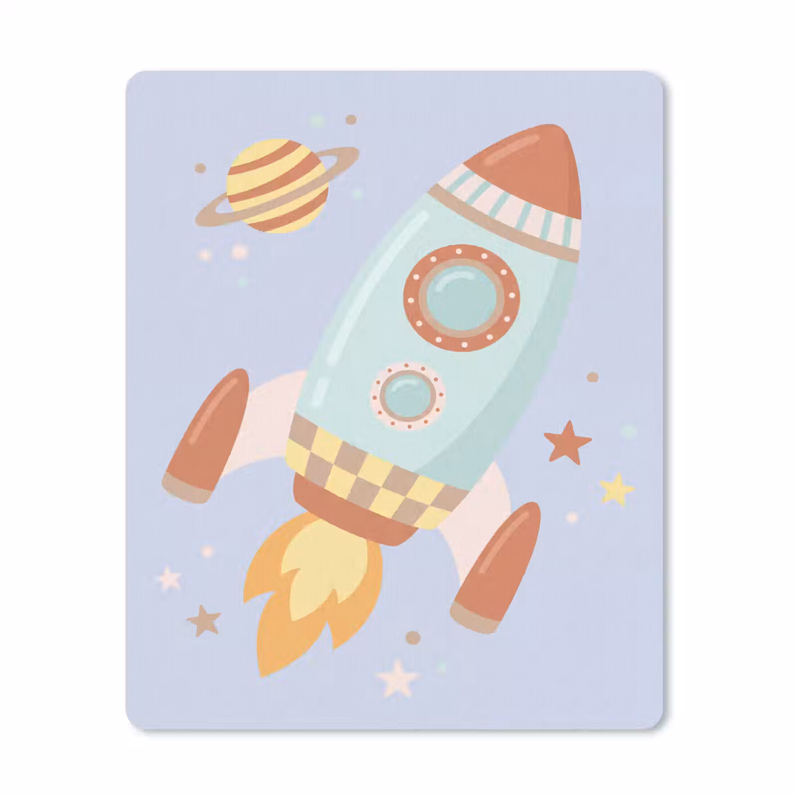 Mauspad - Rakete – Weltraum – Planet – Illustration — 1