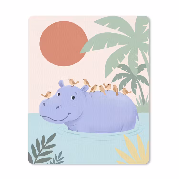 Mauspad - Tiere – Vogel – Wasser – Natur – Illustration — 1