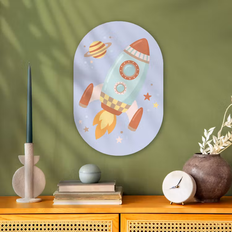 Forexbild Oval - Rakete – Weltraum – Planet – Illustration — 3