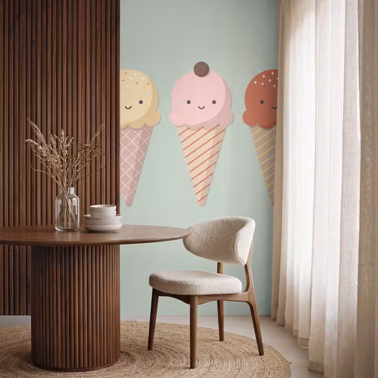 Tapete - Eis – Eistüten – Essen – Illustration – Fröhlich — 4