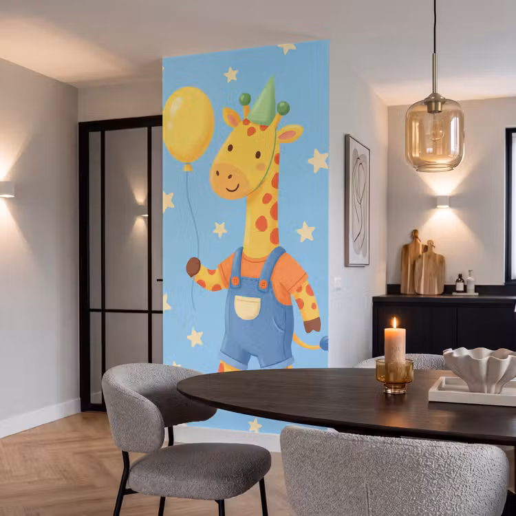 Tapete - Tiere – Giraffe – Luftballon – Party – Kinderzimmer — 5