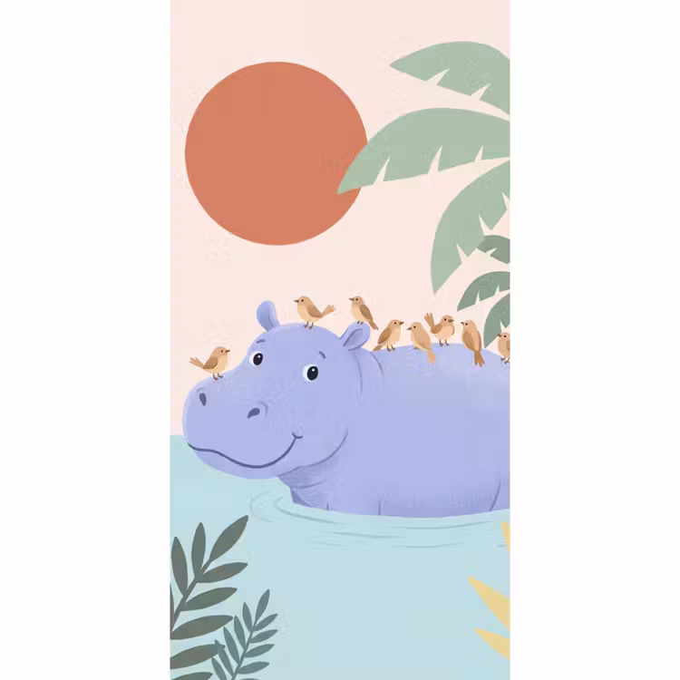 Tapete - Tiere – Vogel – Wasser – Natur – Illustration — 2