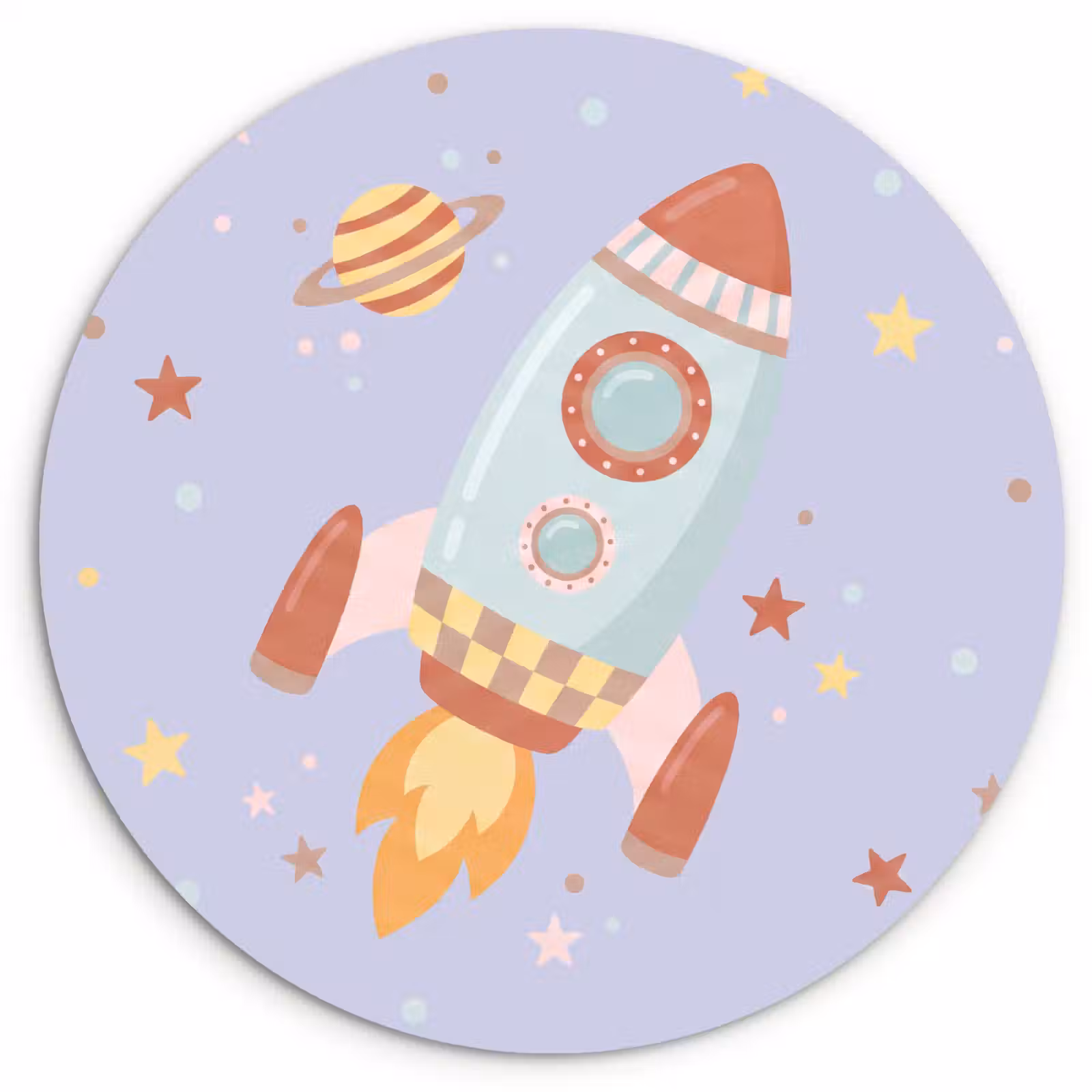 Forexbild Rund - Rakete – Weltraum – Planet – Illustration — 1