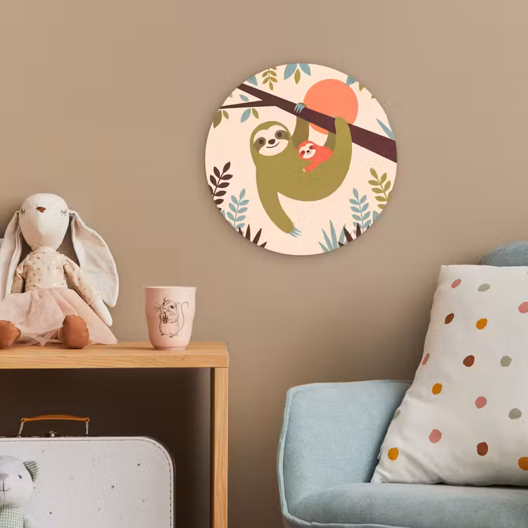 Forexbild Rund - Tiere – Mutter – Baby – Natur – Grün — 5