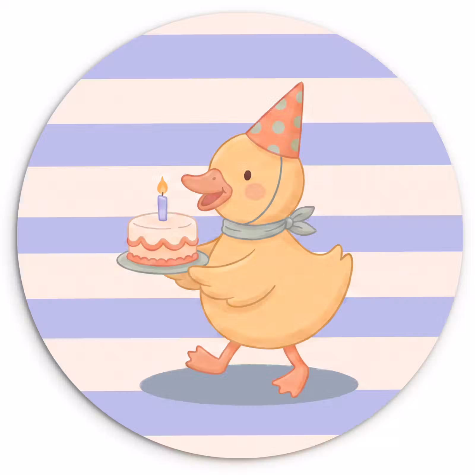 Forexbild Rund - Vogel – Fest – Torte – Kinder – Illustration — 1