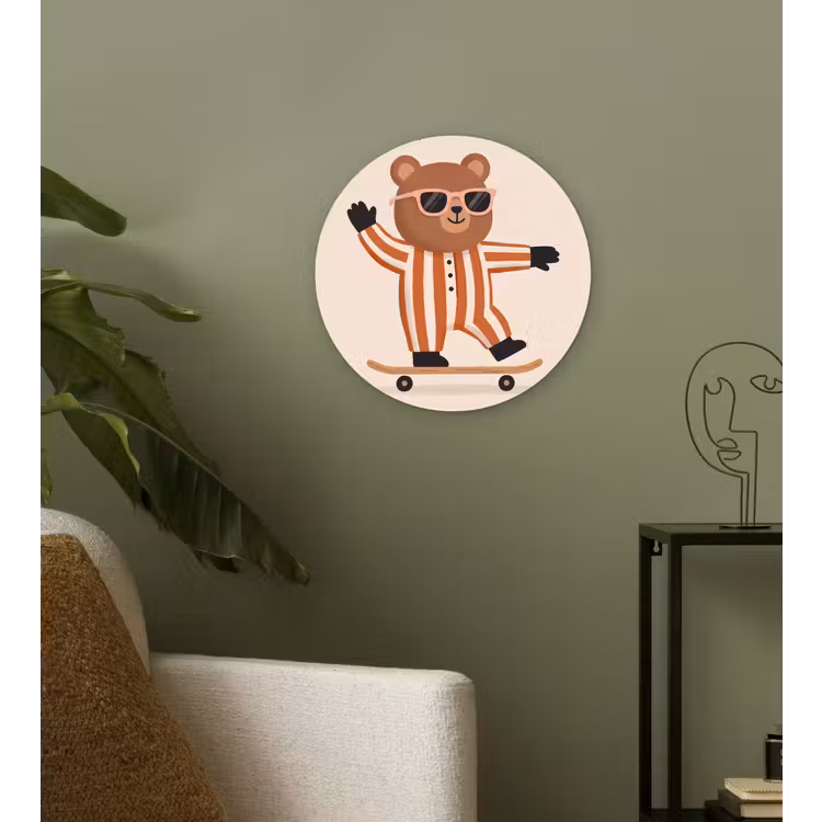 Forexbild Rund - Tiere – Skateboard – Spiel – Zeichentrick – Rosa — 3