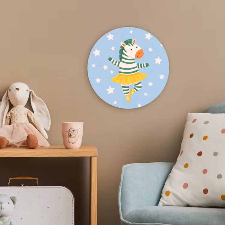 Forexbild Rund - Tiere – Tanz – Illustration – Kinderzimmer – Sterne — 5