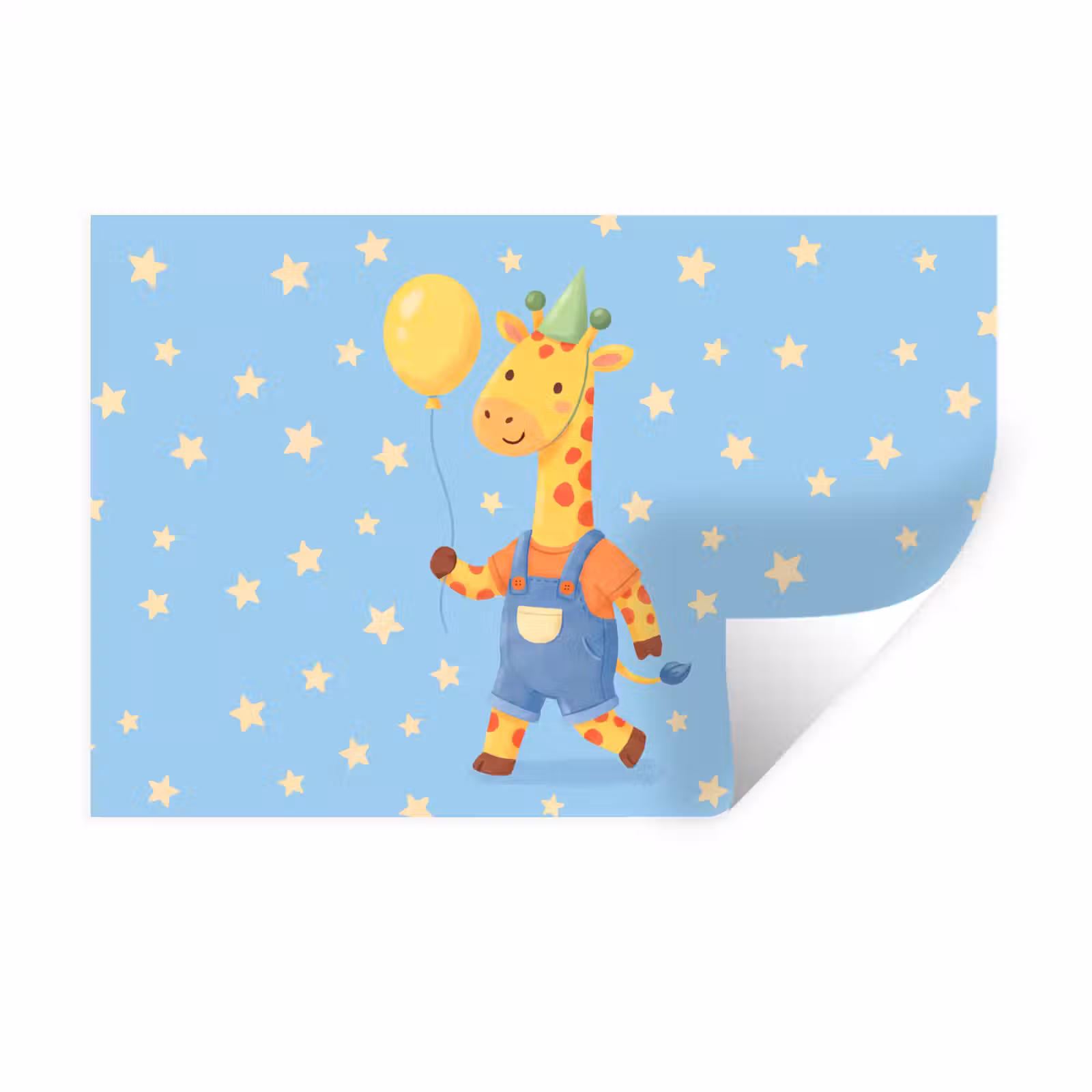 Wandtattoo – Tiere – Giraffe – Luftballon – Party – Kinderzimmer — 1