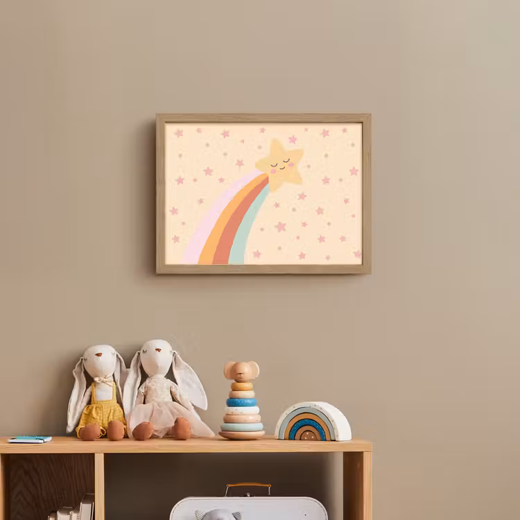Nachtlicht Kinder - Stern – Regenbogen – Nacht – Illustration – Pastell — 3