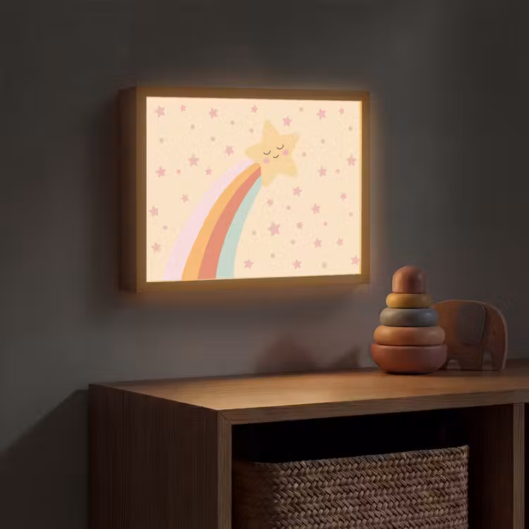 Nachtlicht Kinder - Stern – Regenbogen – Nacht – Illustration – Pastell — 4