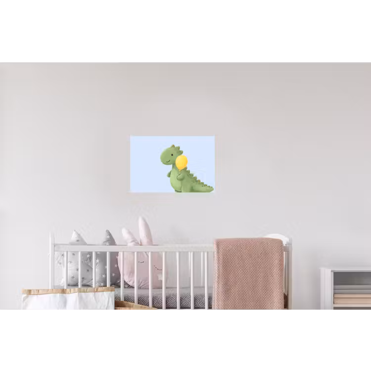 Wandtattoo – Dinosaurier – Luftballon – Kinderzimmer – Illustration – Grün — 5