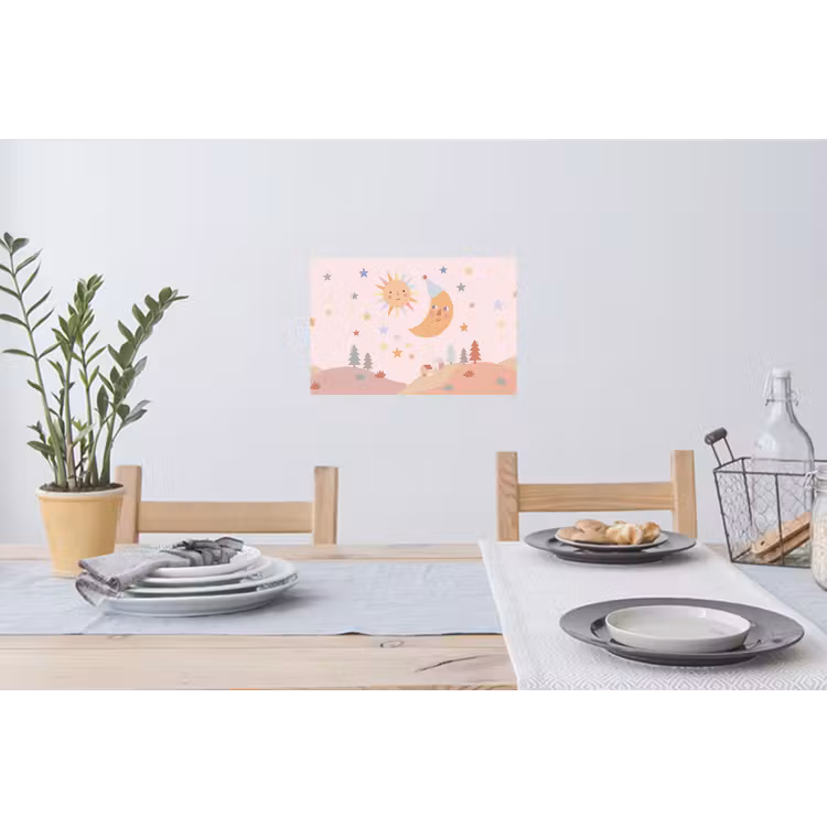 Wandtattoo – Sonne – Mond – Sterne – Kinderzimmer – Pastell — 4