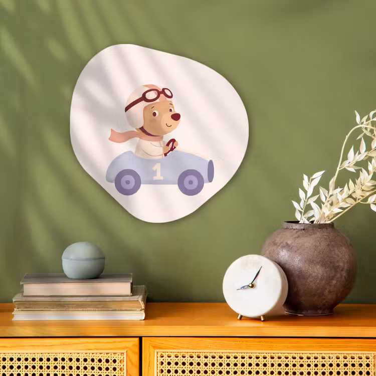 Forexbild Organische Form - Bär – Auto – Kinderzimmer – Cartoon – Verspielt — 2