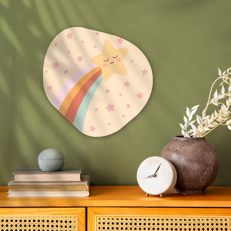 Forexbild Organische Form - Stern – Regenbogen – Nacht – Illustration – Pastell — 2