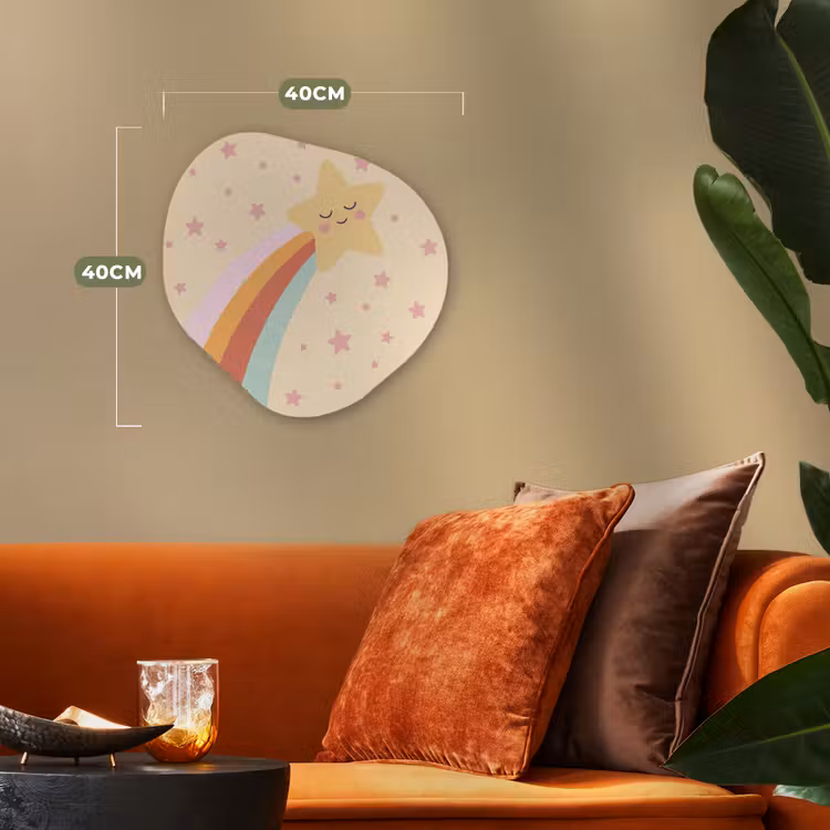 Forexbild Organische Form - Stern – Regenbogen – Nacht – Illustration – Pastell — 4