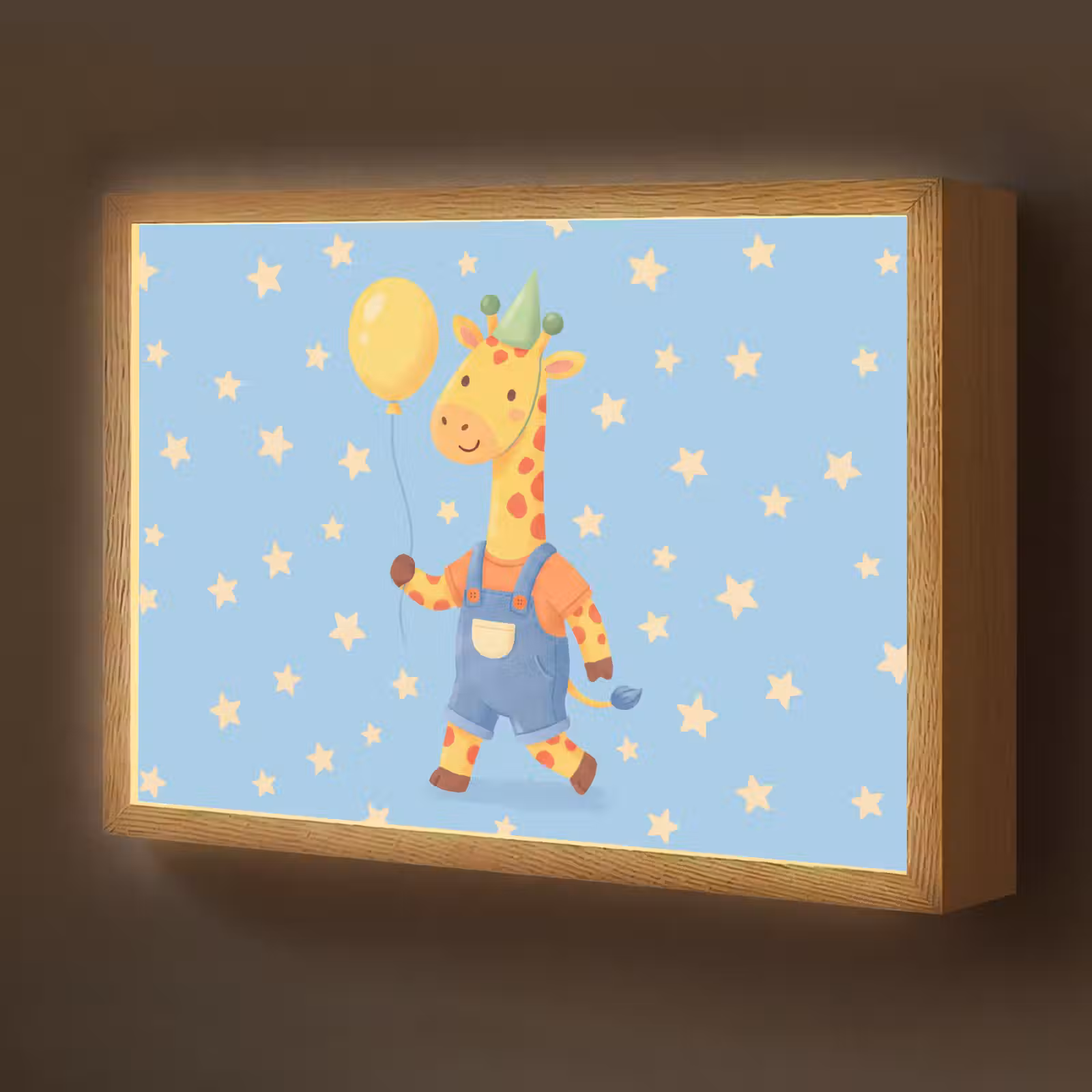 Nachtlicht Kinder - Tiere – Giraffe – Luftballon – Party – Kinderzimmer — 1