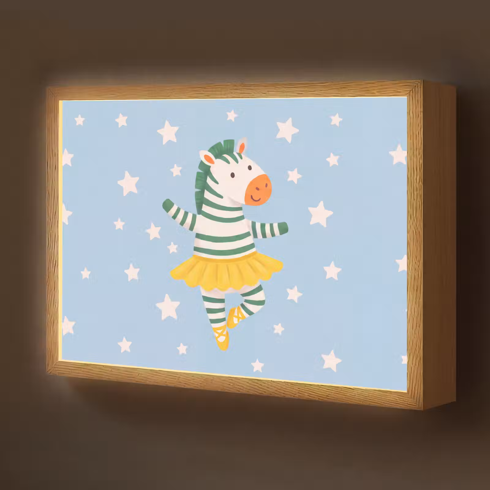 Nachtlicht Kinder - Tiere – Tanz – Illustration – Kinderzimmer – Sterne — 1