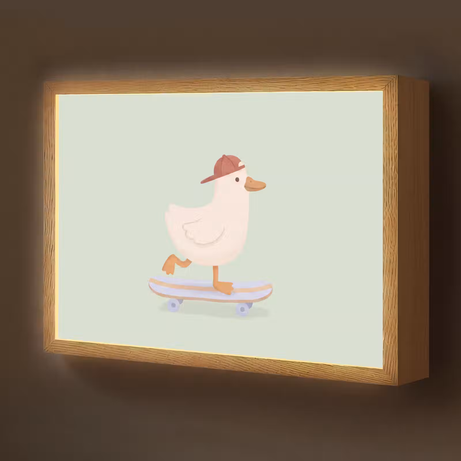 Nachtlicht Kinder - Vogel – Skateboard – Tiere – Cartoon – Verspielt — 1