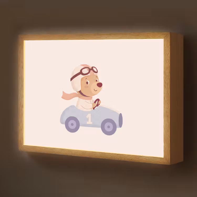 Nachtlicht Kinder - Bär – Auto – Kinderzimmer – Cartoon – Verspielt — 1