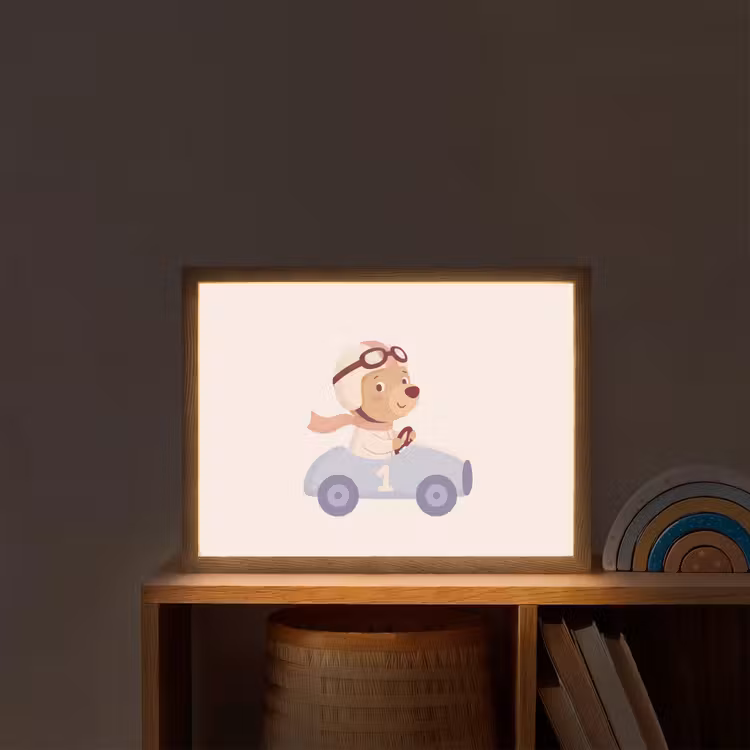 Nachtlicht Kinder - Bär – Auto – Kinderzimmer – Cartoon – Verspielt — 2