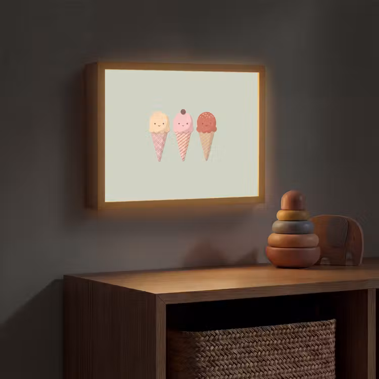Nachtlicht Kinder - Eis – Eistüten – Essen – Illustration – Fröhlich — 4