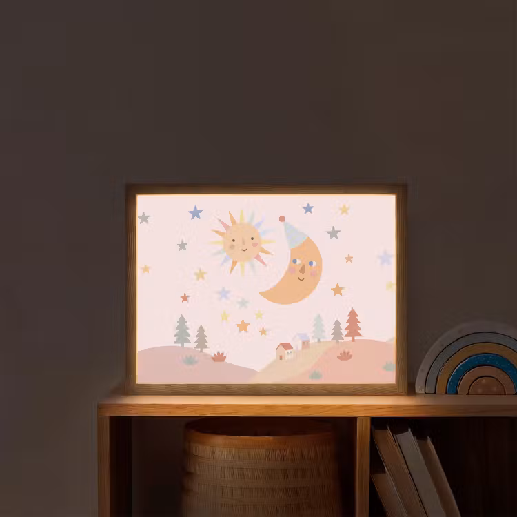 Nachtlicht Kinder - Sonne – Mond – Sterne – Kinderzimmer – Pastell — 2