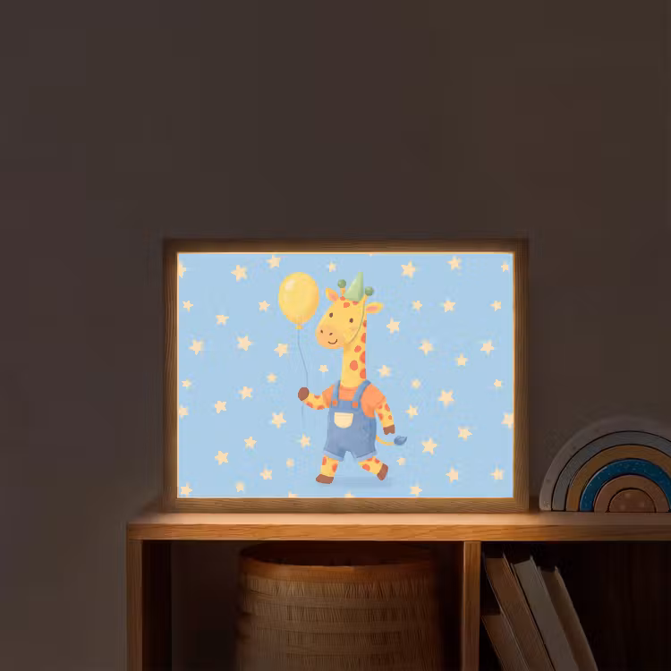 Nachtlicht Kinder - Tiere – Giraffe – Luftballon – Party – Kinderzimmer — 2