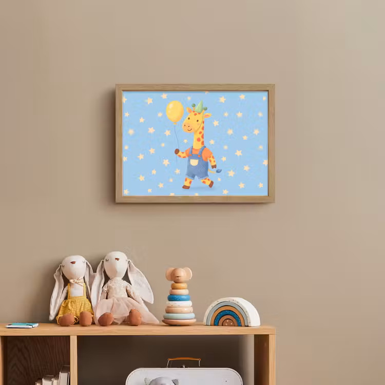 Nachtlicht Kinder - Tiere – Giraffe – Luftballon – Party – Kinderzimmer — 3