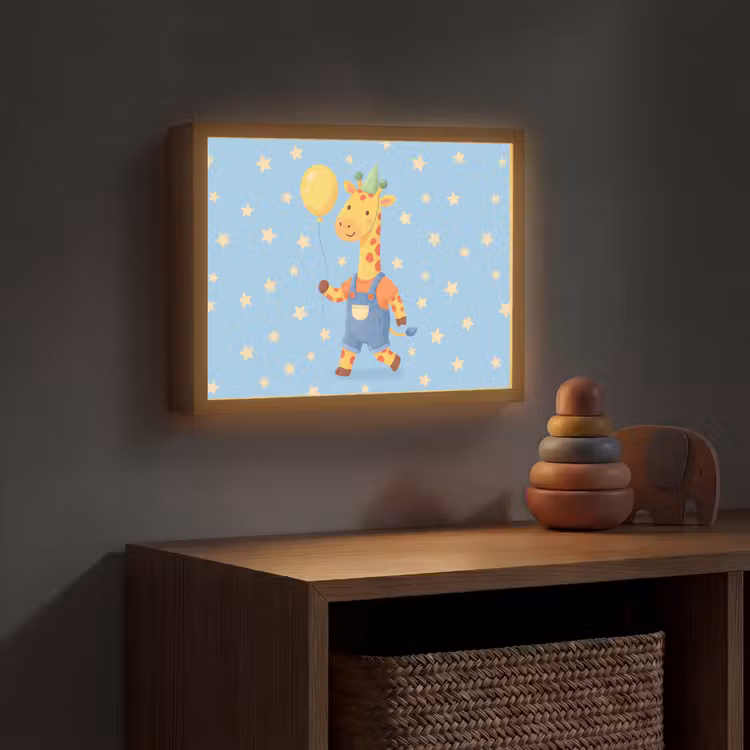 Nachtlicht Kinder - Tiere – Giraffe – Luftballon – Party – Kinderzimmer — 4