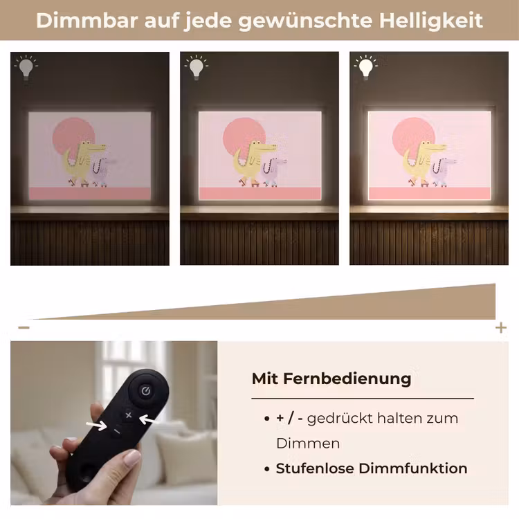 Nachtlicht Kinder - Tiere – Skaten – Illustration – Verspielt – Rosa — 7