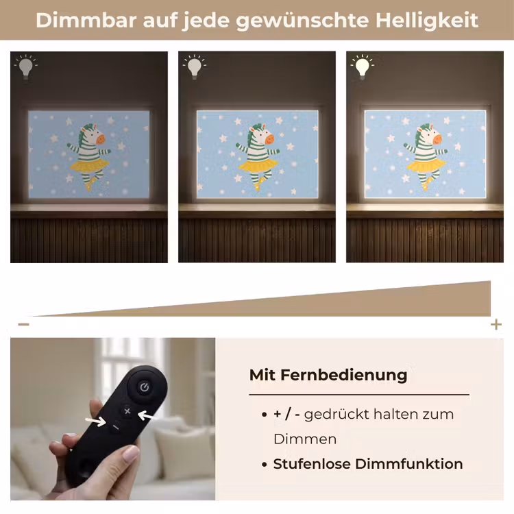 Nachtlicht Kinder - Tiere – Tanz – Illustration – Kinderzimmer – Sterne — 7
