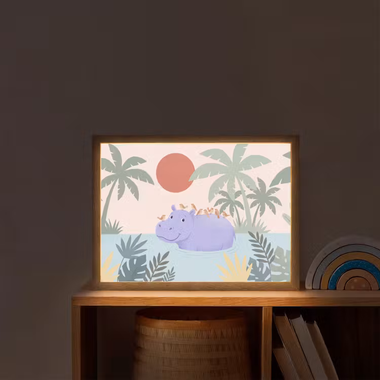 Nachtlicht Kinder - Tiere – Vogel – Wasser – Natur – Illustration — 2