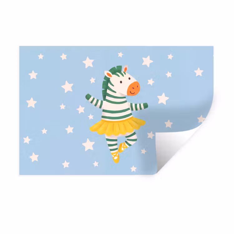 Wandtattoo – Tiere – Tanz – Illustration – Kinderzimmer – Sterne — 1