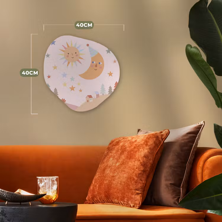 Forexbild Organische Form - Sonne – Mond – Sterne – Kinderzimmer – Pastell — 4