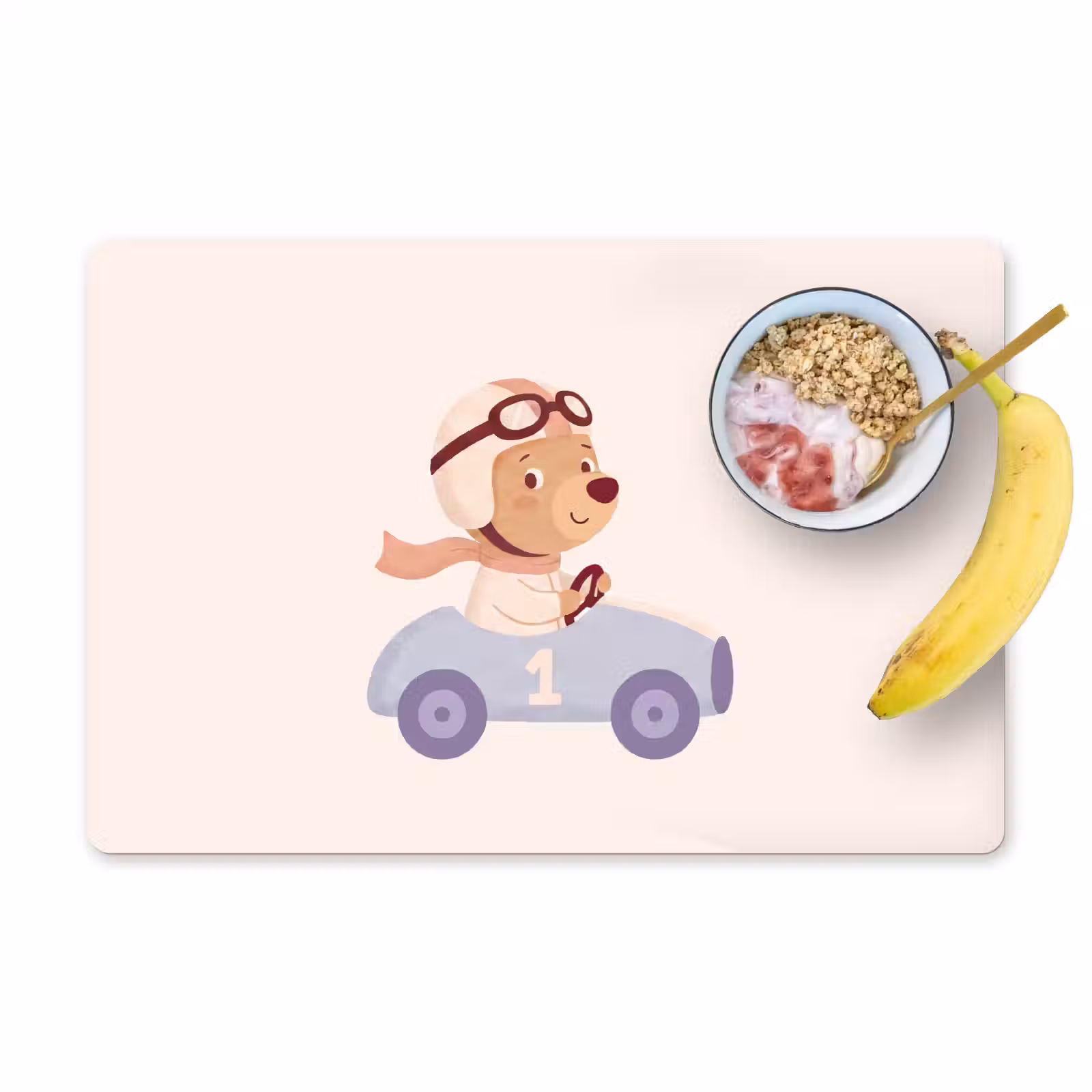 Tischset - 6 Stück - Bär – Auto – Kinderzimmer – Cartoon – Verspielt — 1