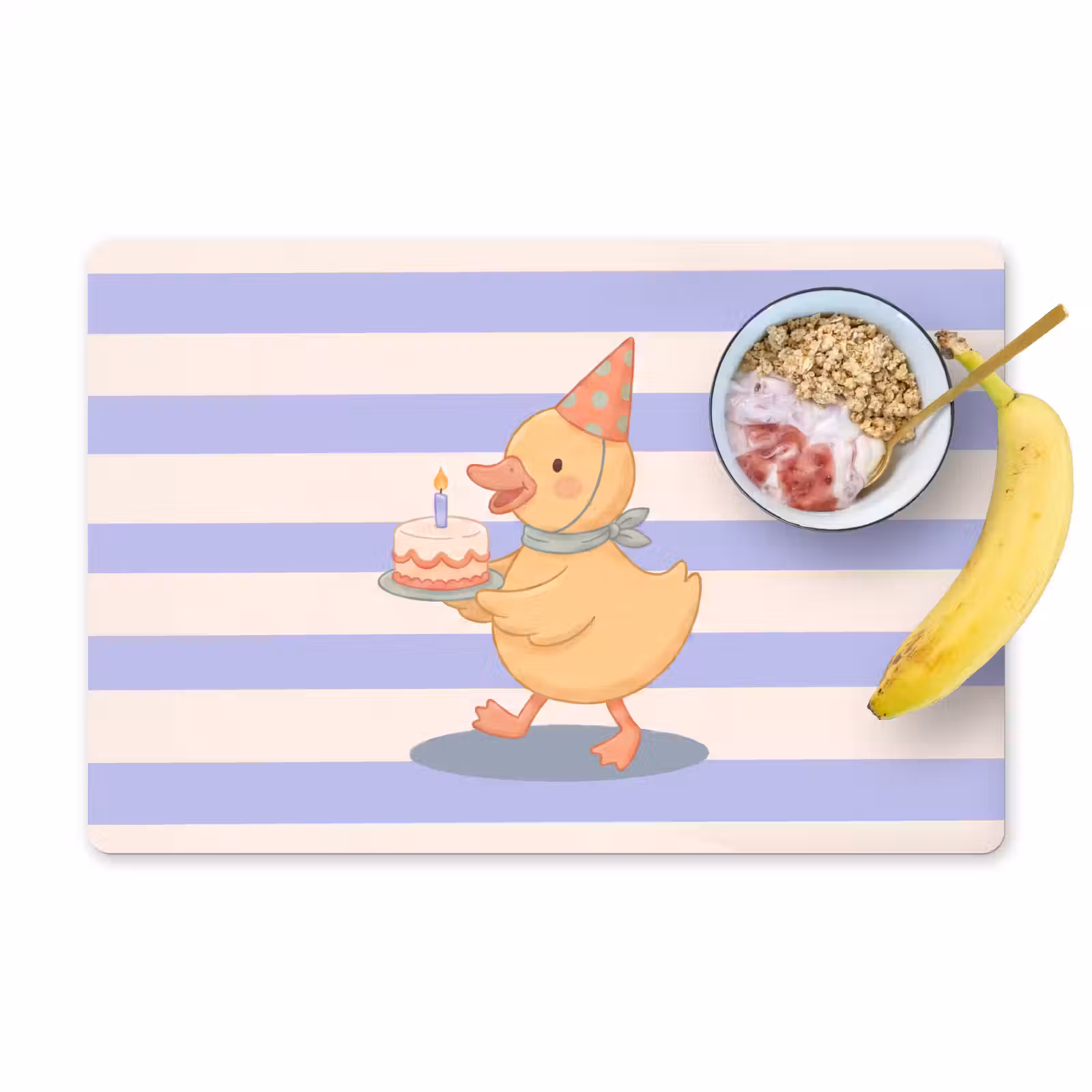 Tischset - 6 Stück - Vogel – Fest – Torte – Kinder – Illustration — 1