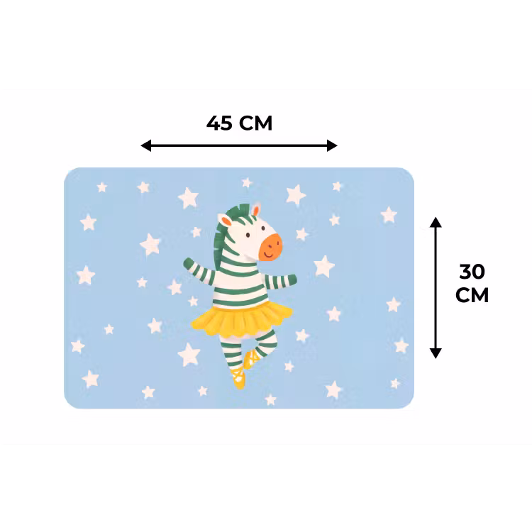 Tischset - 6 Stück - Tiere – Tanz – Illustration – Kinderzimmer – Sterne — 3