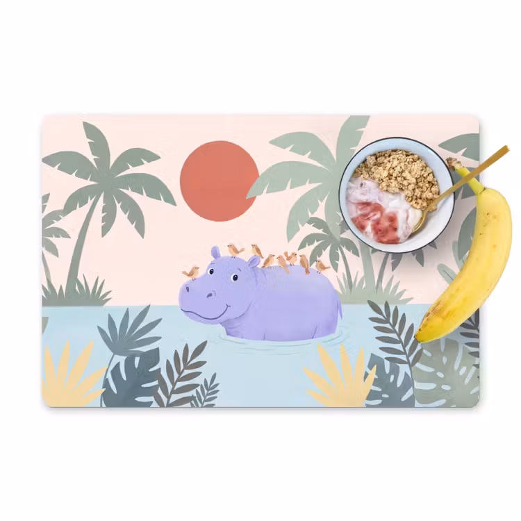 Tischset - 6 Stück - Tiere – Vogel – Wasser – Natur – Illustration — 1