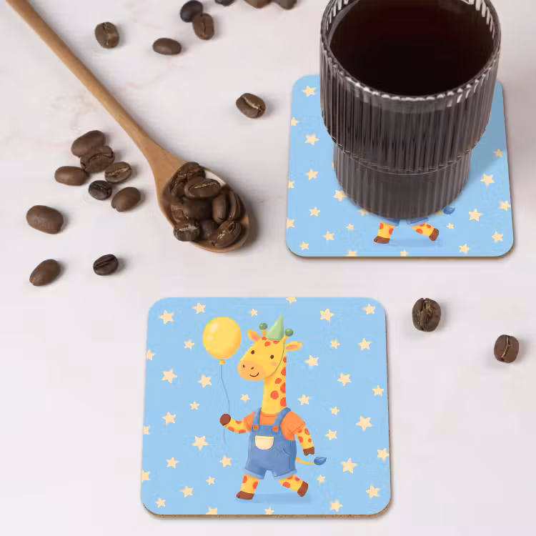 Untersetzer - Tiere – Giraffe – Luftballon – Party – Kinderzimmer — 4